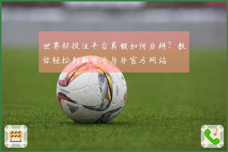 世界杯投注平台真假如何分辨？教你轻松判断官方与非官方网站